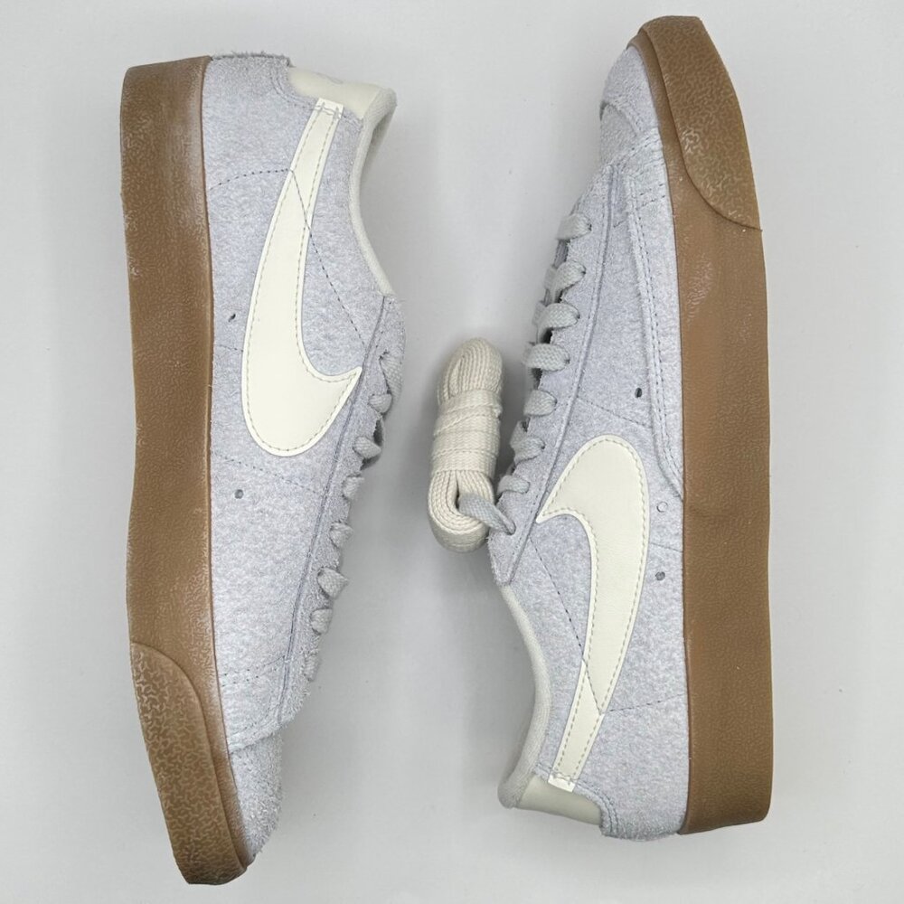 Women's Nike Blazer Low '77 Vintage Football Grey Suede Shoes FQ8060‑003 Size 12 - Picture 7 of 8